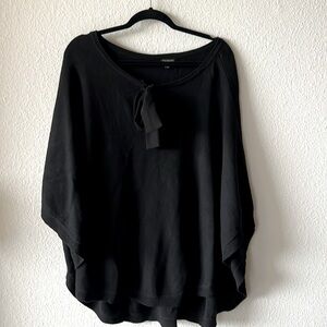 Talbots Black Sweater Poncho SzL